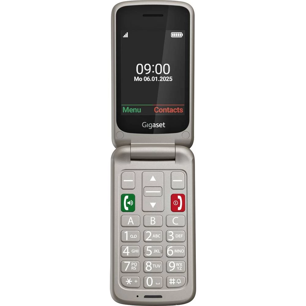 Gigaset GL595 mobilni telefon SOS ključ, zaštićeno od prskanja vode, zaštićeno od prašine srebrna slika