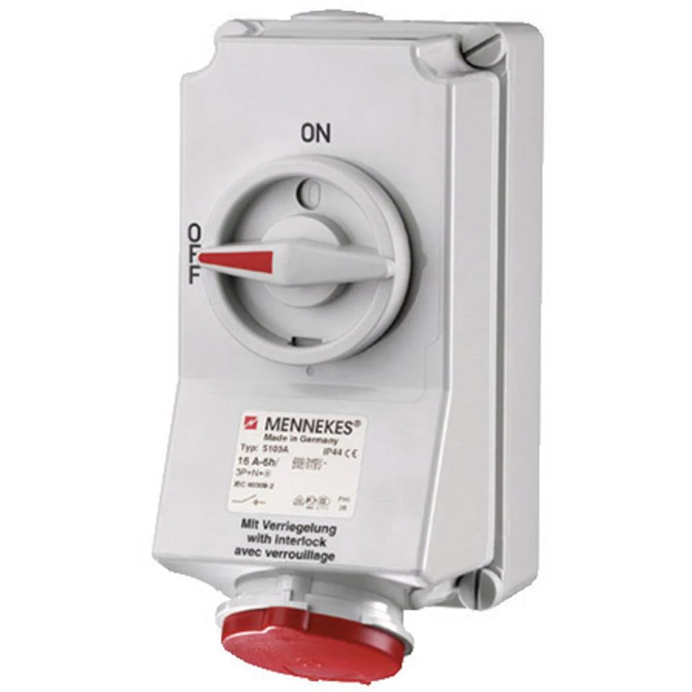 MENNEKES 5103A CEE zidna utičnica 16 A 5-polni 400 V slika