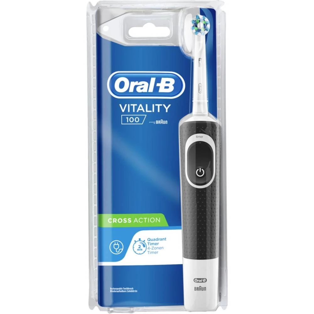 Električna četkica za zube Oral-B Vitality 100 CrossAction black CLS Rotirajuća/oscilirajuća Crna slika