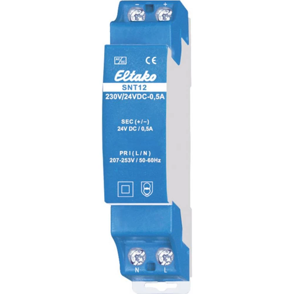 Eltako SNT12-230V/24VDC-0,5A DIN-napajanje (DIN-letva) 0.5 A 12 W 1 x slika