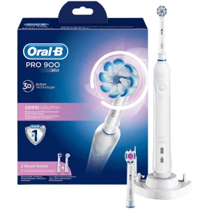 Električna četkica za zube Oral-B Pro 900 Sensi UltraThin Rotirajuća/oscilirajuća/pulsirajuća Bijela slika