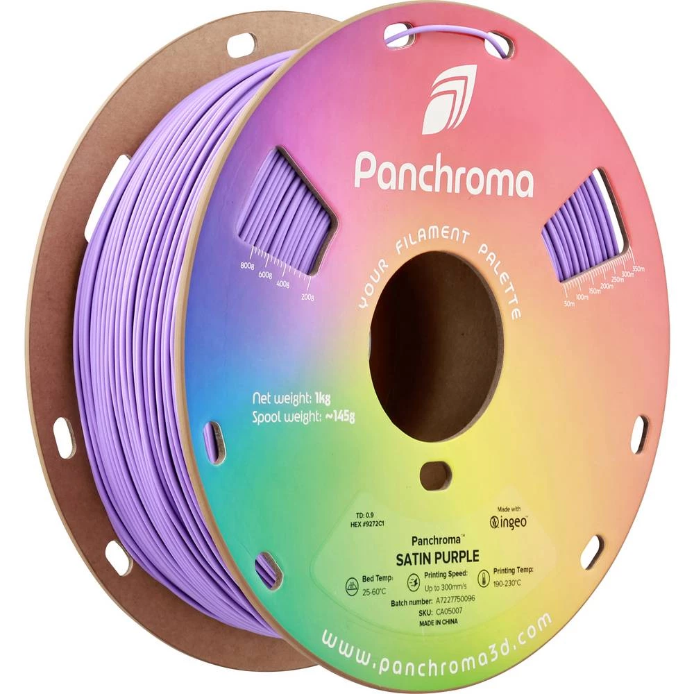 Polymaker CA05007 Panchroma™ Satin 3D pisač filament PLA satiniran, visoka krutost 1.75 mm 1000 g purpurna 1 kom. slika
