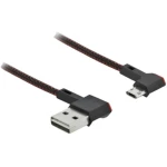 Delock USB kabel USB 2.0 USB-A utikač, USB-Micro-B utikač 0.20 m crna 85269