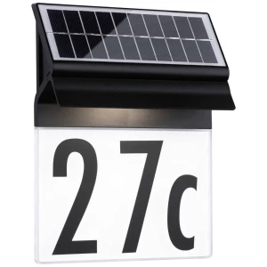 Paulmann 94694 Solar Housenumber solarna svjetiljka s kućnim brojem     toplo bijela crna slika