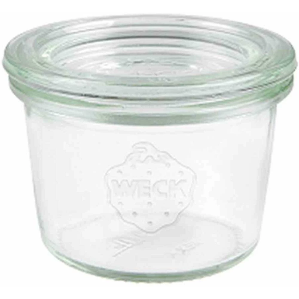 WECK 80 Mini staklenka za punjenje, kutija od 12, 80 ml bez prstena i kopči slika