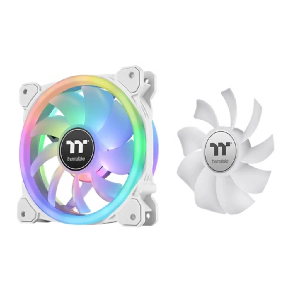 Thermaltake SWAFAN 14 RGB Radijator Fan TT Premium Edition White Kućište za računalo Zračno hlađenje 14 cm Bijelo 3 kom. Thermaltake SWAFAN 14 ventilator za PC kućište bijela (Š x V x D) 140 x 140 ... slika