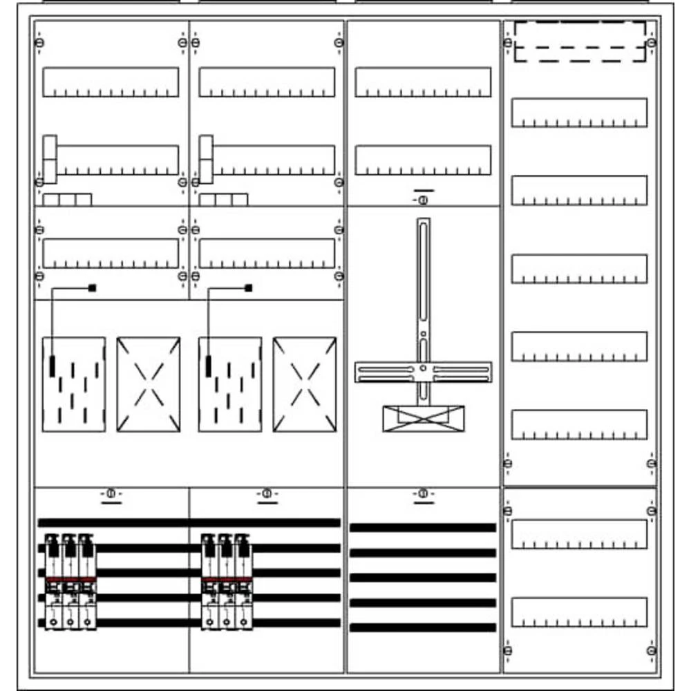 Striebel & John 2CPX032528R9999 KS3268A50 ormar za brojilo   Broj redova = 7 slika