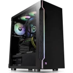 Thermaltake H200 TG RGB midi-tower kućište za računala crna integrirana rasvjeta, 1 predinstalirani ventilator, bočni pr