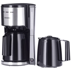 Severin KA 9308 aparat za kavu plemeniti čelik (brušeni), crna  Kapacitet čaše=8 termosica slika