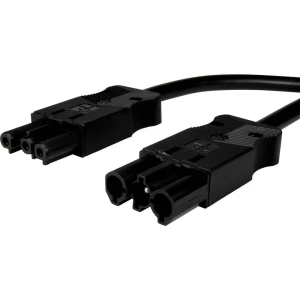 Adels-Contact 96476340 mrežni priključni kabel mrežni adapter - mrežni konektor Ukupan broj polova: 2 + PE crna 4.00 m 25 St. slika