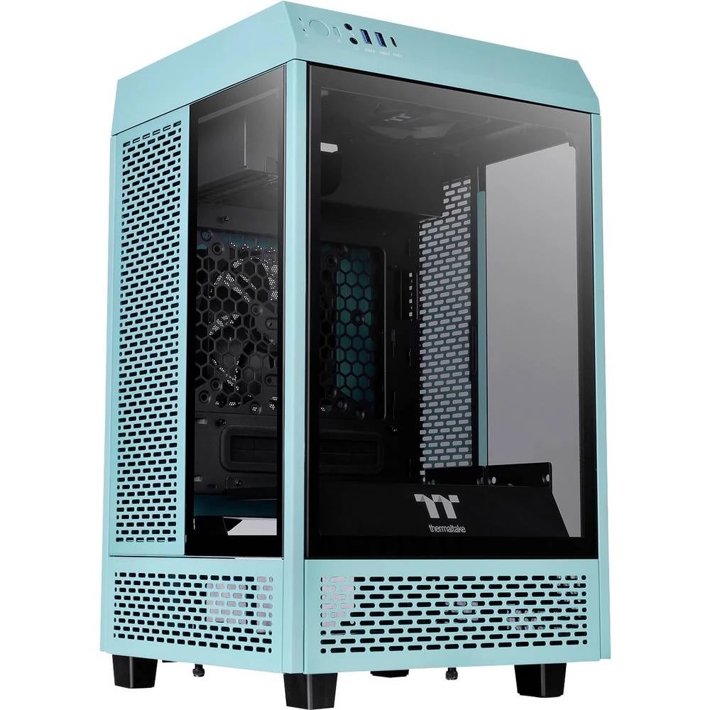 Thermaltake The Tower 100 Turquoise mini-tower kućište za računala tirkizna bočni prozor slika