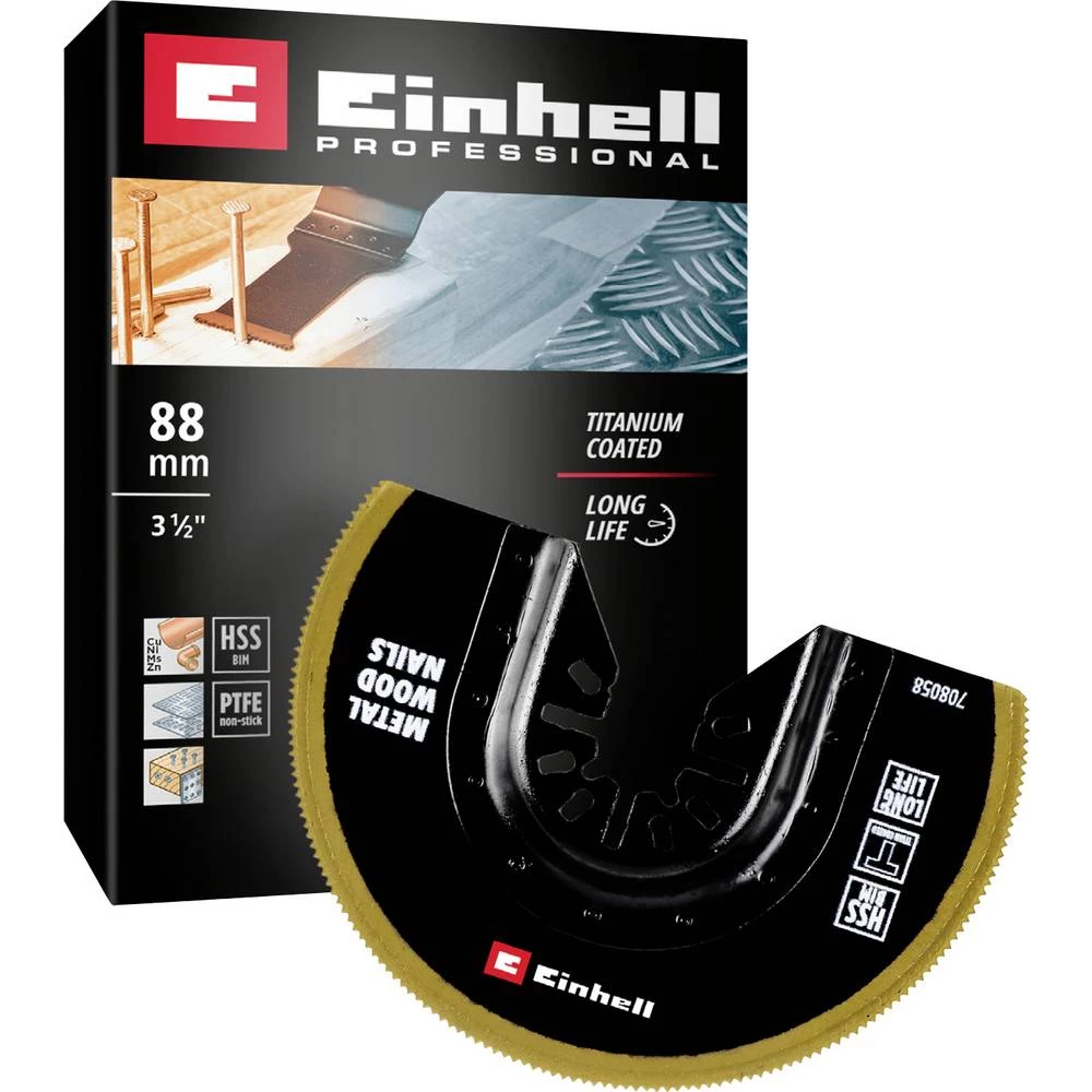 Einhell 708058 Sägeblatt halbr. BIM-TI, 88mm bimetal list ubodne pile 88 mm 1 kom. slika