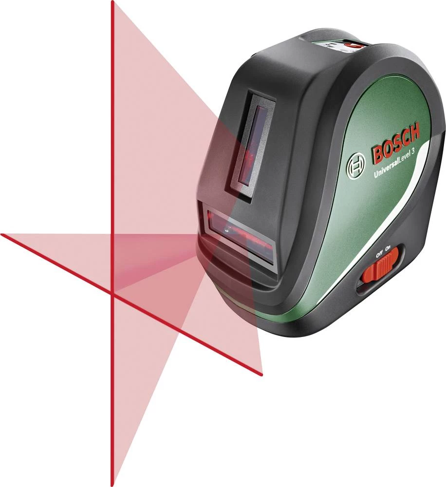 Križnolinijski laser Samonivelirajući Bosch Home and Garden UniversalLevel 3 Basic Raspon (maks.): 10 m Kalibriran po: Tvornički slika