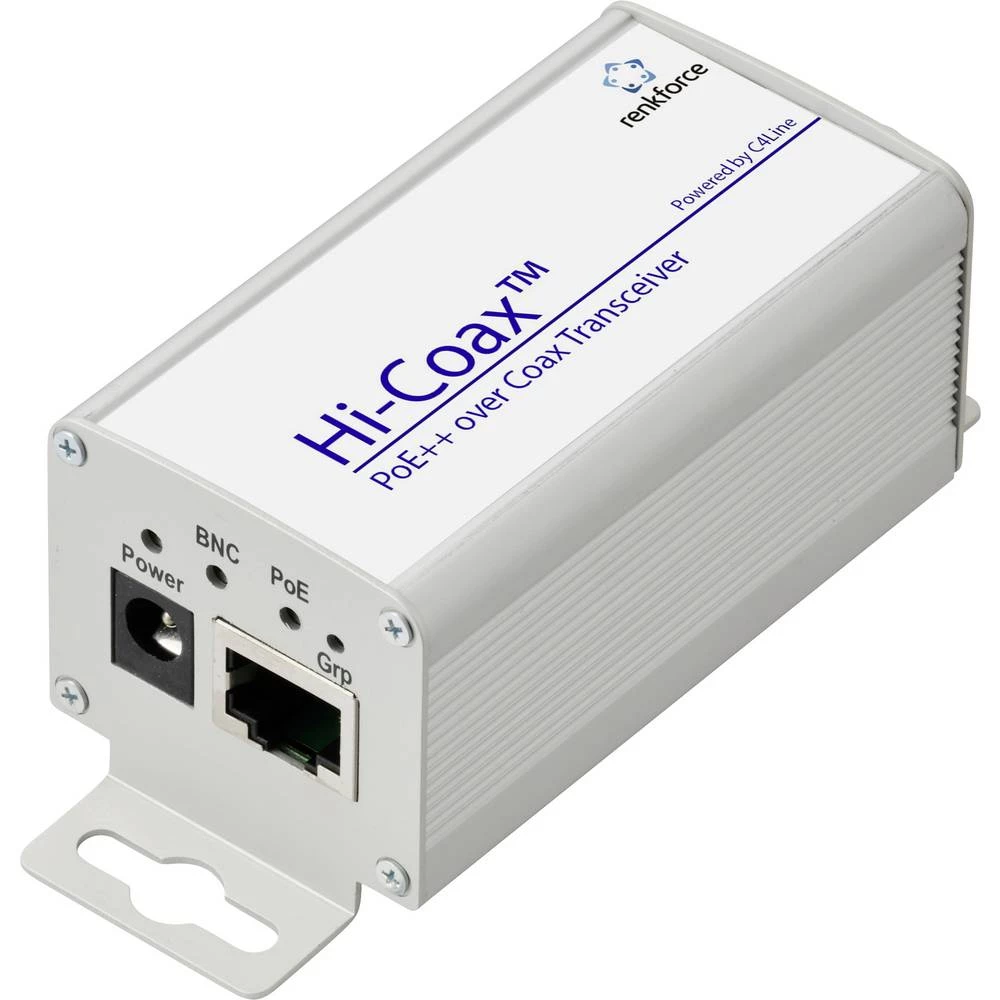 Renkforce RF-6861944 mreža preko koaksijalnog adaptera koaksijalni Raspon (maks.): 300 m 1 kom. 100 MBit/s s PoE funkcijo slika