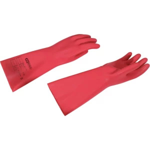 Električarske zaštitne rukavice sa zaštitnom izolacijom, veličina 10, čvrstoća 1, klasa 00, crvene KS Tools  117.1757  rukavice za električare Veličina (Rukavice): 10  1 Par slika