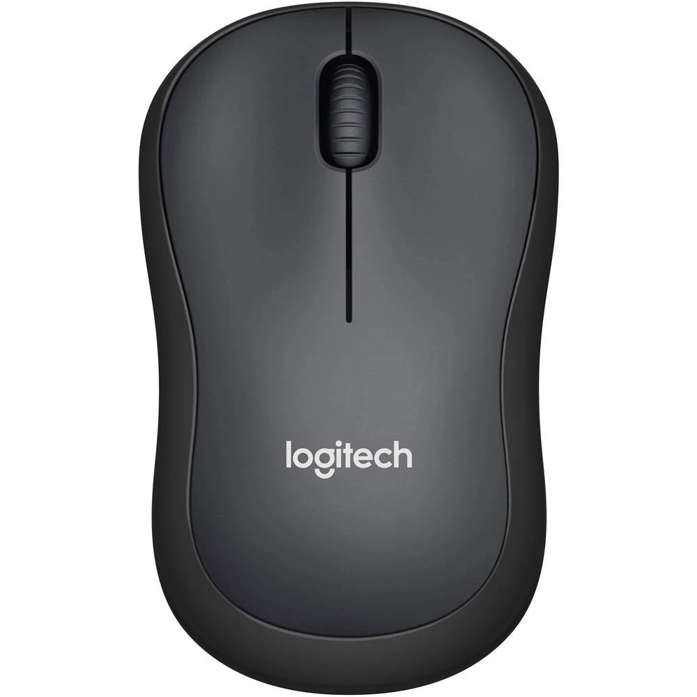 Logitech B220 Silent Bežični miš Optički Ugrađeni kotačić za pregled Crna slika