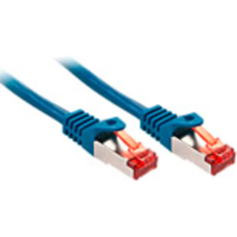 LINDY 47353 RJ45 mrežni kabel, Patch kabel cat 6 S/FTP 1.50 m plava boja  1 St. slika