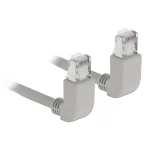 Delock 83513 RJ45 mrežni kabel, Patch kabel CAT 6a S/FTP 0.50 m siva 1 St.