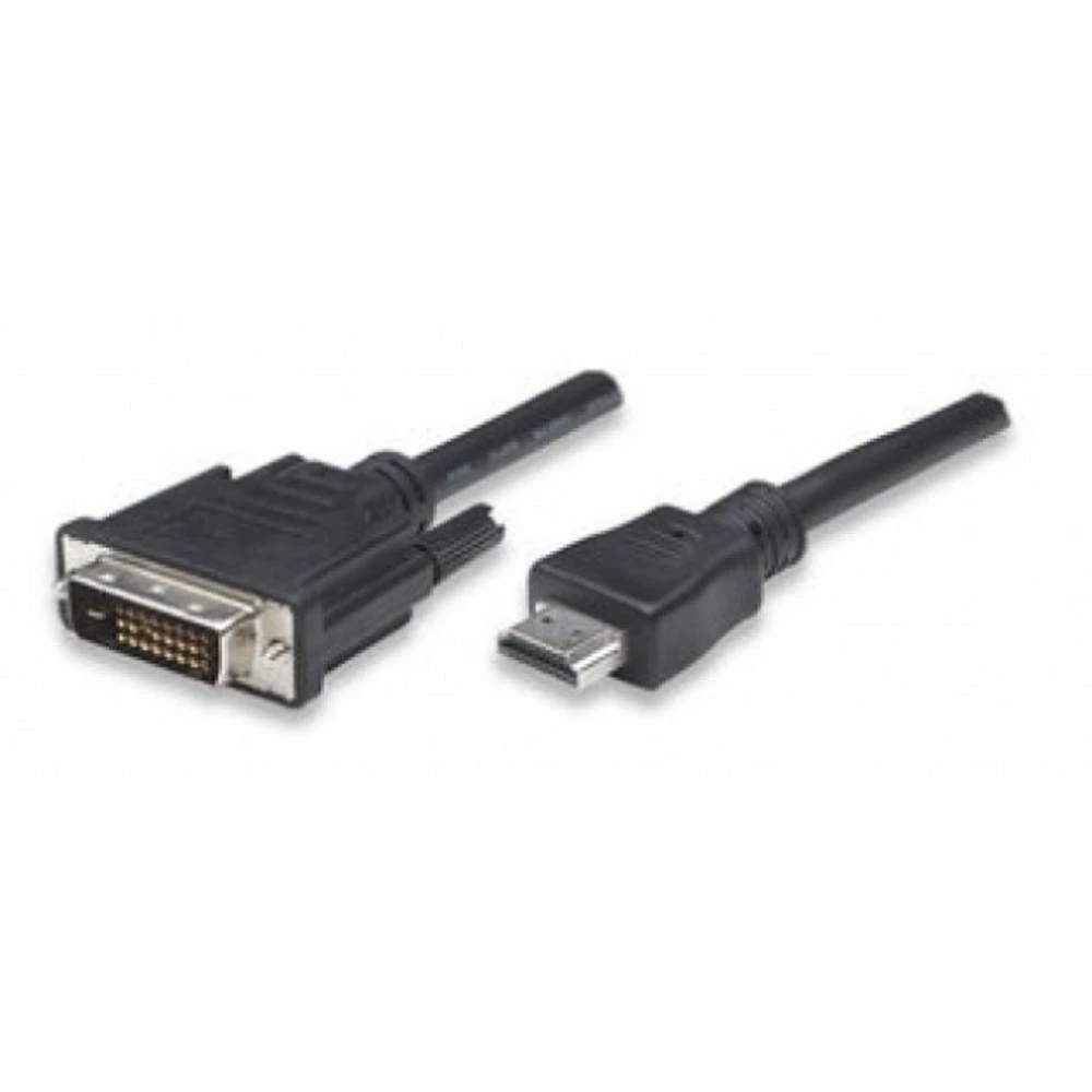 TECHly HDMI / DVI priključni kabel 10.00 m ICOC-HDMI-D-100 crna [1x muški konektor HDMI - 1x muški konektor dvi, 24 + 1 slika