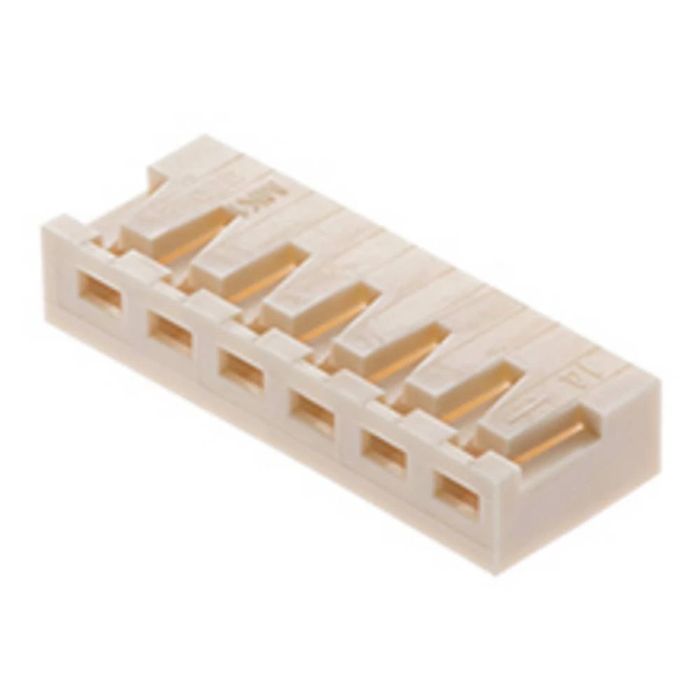 Molex 350220004 2.50mm Pitch, Board-In Crimp Housing, Single Row, Right-Angle and Vertical, 4 Circuits, Natural slika