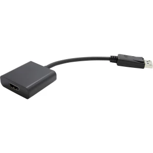 Value DisplayPort priključni kabel 0.15 m 12.99.3134 crna [1x muški konektor displayport - 1x ženski konektor HDMI] slika