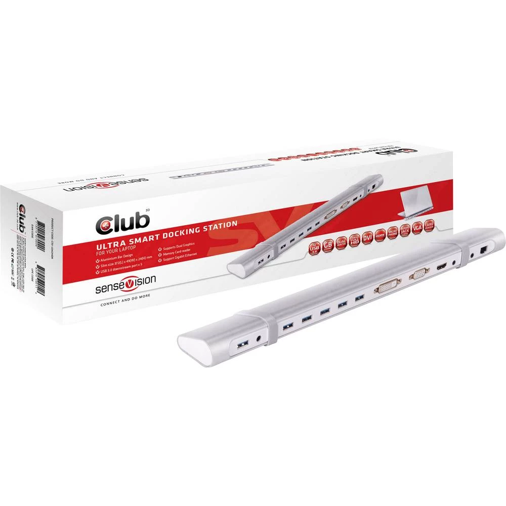 USB 3.0 Adapter Aluminij (brušeni) boja club3D slika