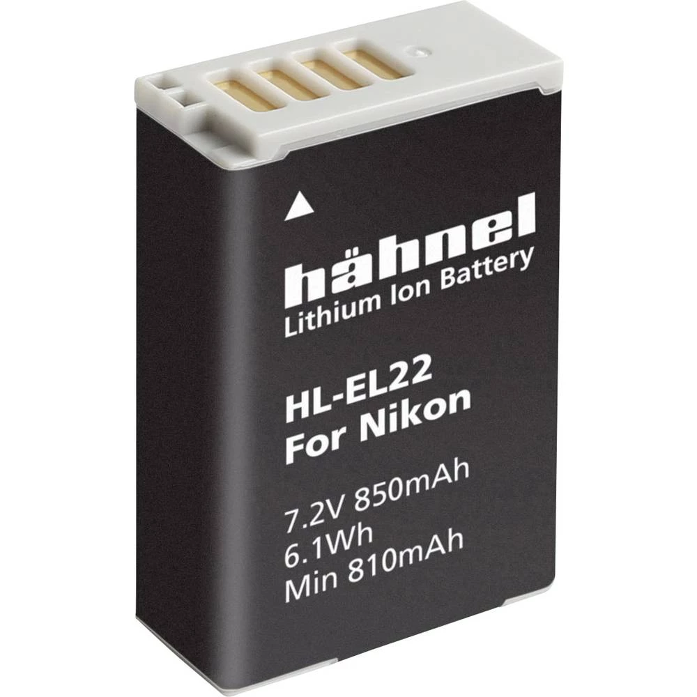 Kamera-akumulator Hähnel Zamjenjuje originalnu akU. bateriju EN-EL22 7.2 V 850 mAh HL-EL22 slika
