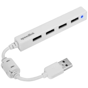 SpeedLink Snappy Slim USB Hub, 4 porta, USB 2.0, pasivni, bijeli SpeedLink Snappy Slim 4 ulaza USB 2.0 hub  bijela slika