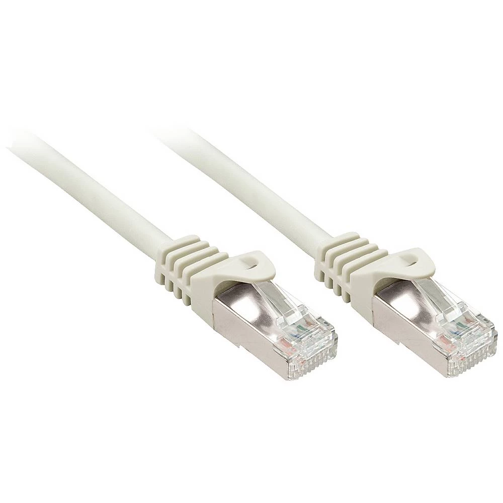 LINDY 44474 RJ45 mrežni kabel, Patch kabel cat 6 F/UTP 50 m siva  1 St. slika
