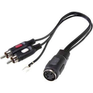 SpeaKa Professional-Audio adapter, 5-polni diodni ženski konektor (DIN)/2xčinč muški konektor slika