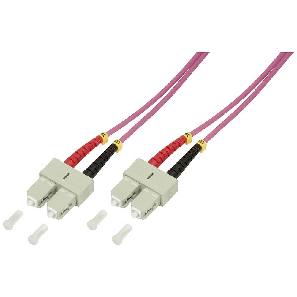 LogiLink FP4SC10 Glasfaser svjetlovodi priključni kabel [1x muški konektor sc - 1x muški konektor sc] 50/125 µ Multimode slika