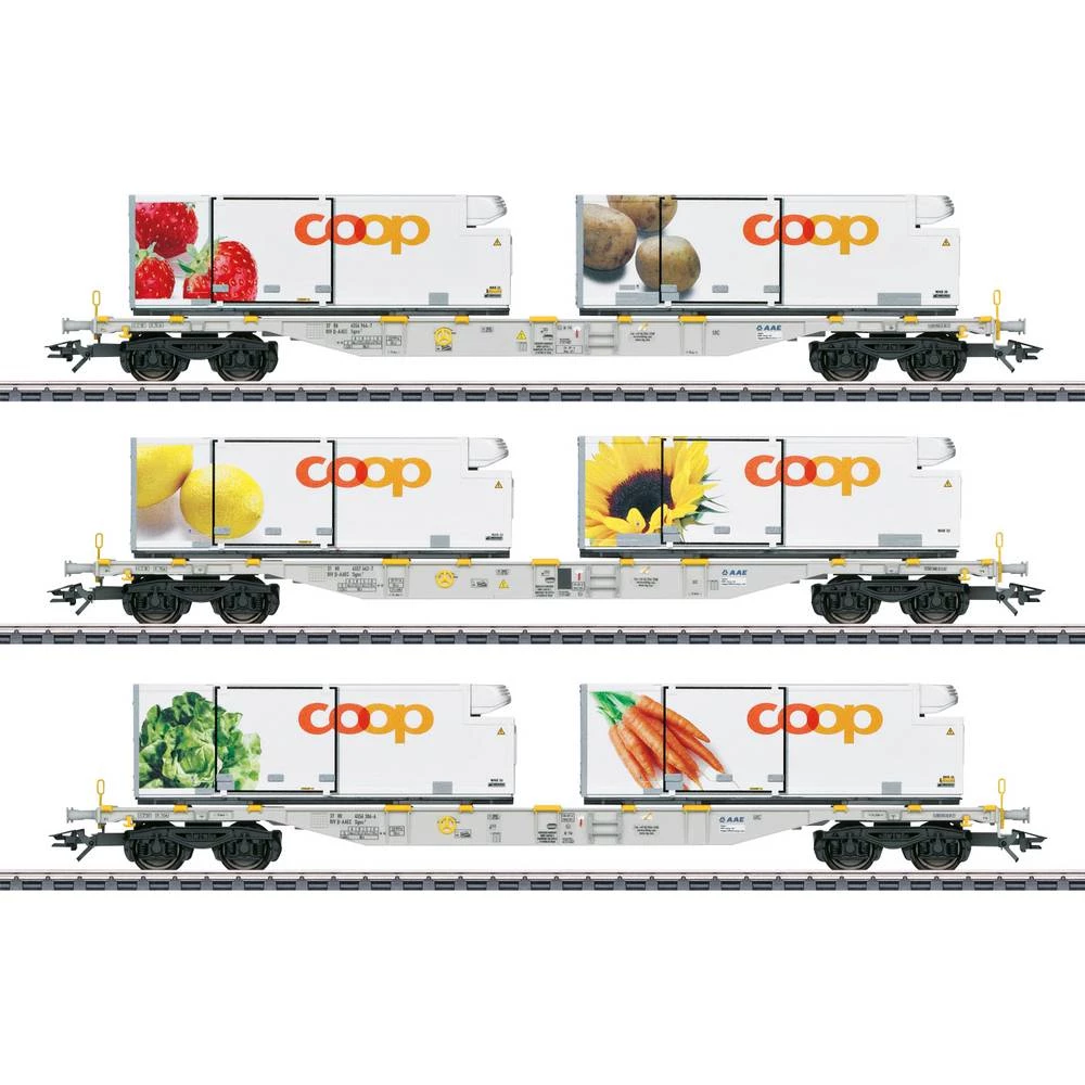 Märklin 047461 H0 Kontejnerska garnitura za automobile AAE Cargo slika