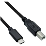 Roline USB kabel  USB-C® utikač, USB-B utikač 4.50 m crna sa zaštitom 11028338
