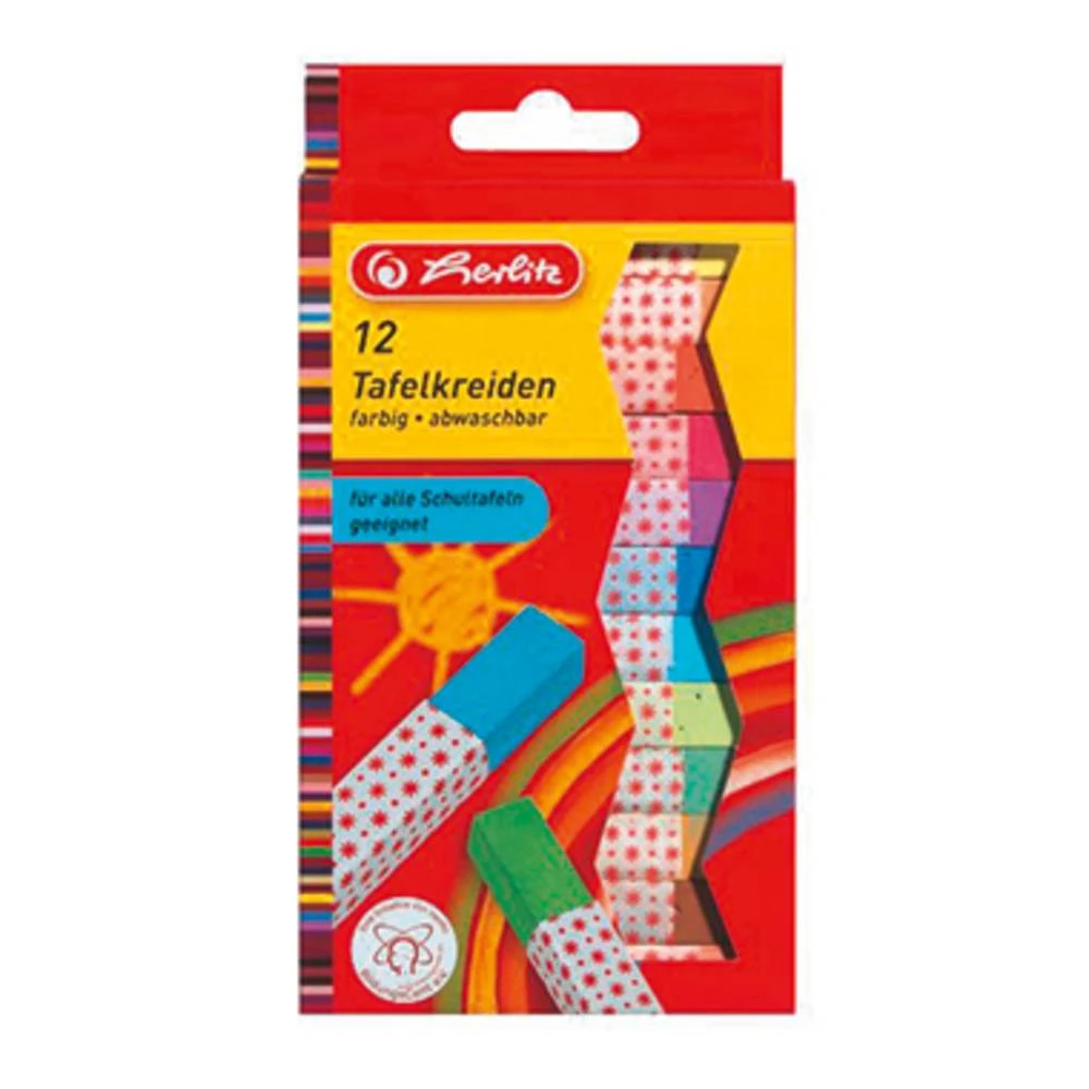 Herlitz Kreda za tablu 8648206 Šarena boja 12 ST slika