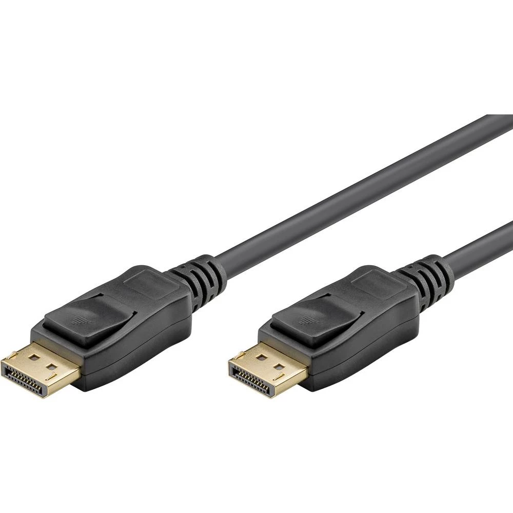 Goobay DisplayPort Priključni kabel [1x Muški konektor DisplayPort - 1x Muški konektor DisplayPort] 2 m Crna slika
