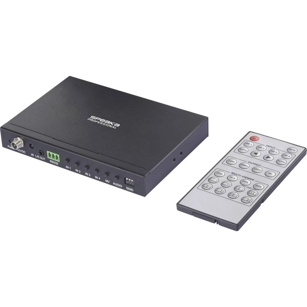 SpeaKa Professional SP-HDS-QMV200 4 ulaza HDMI quad multi-viewer s funkcijom slike u slici 3480 x 2160 piksel slika