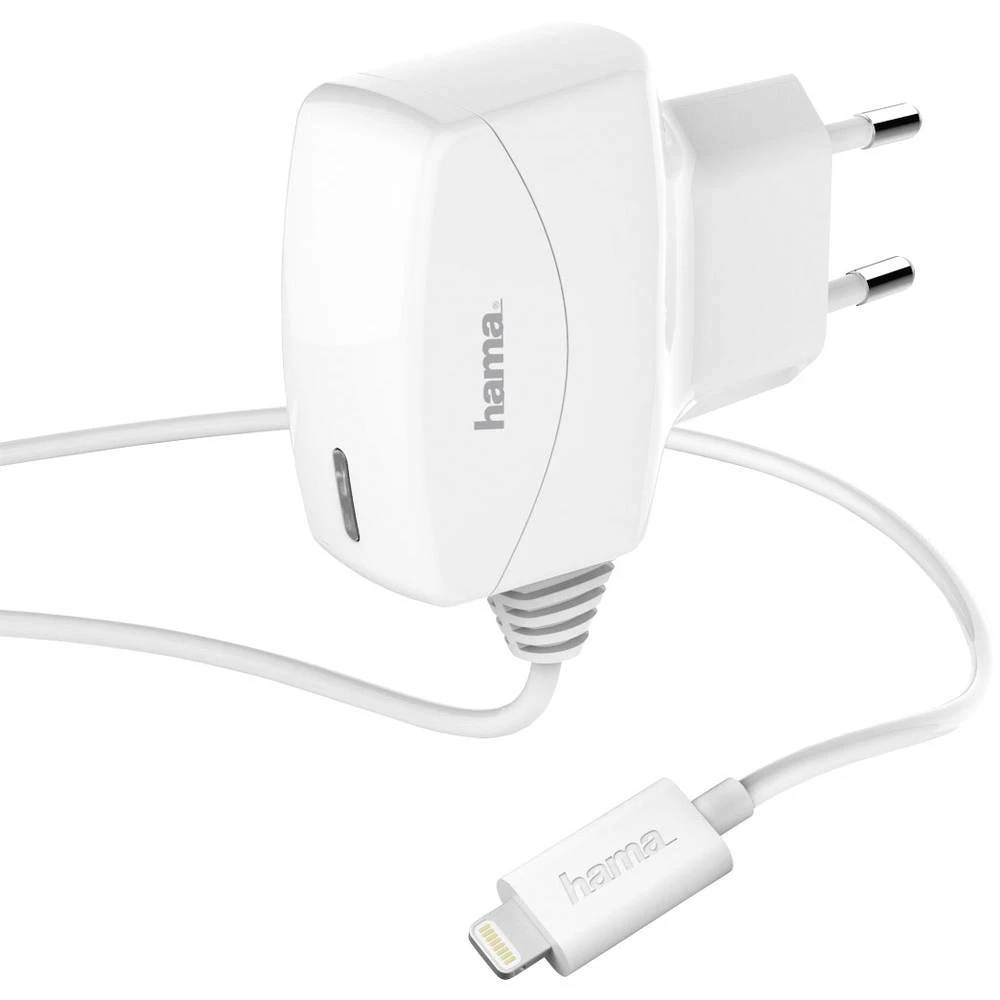 Hama Lightning 173643 iPad/iPhone/iPod punjač Utičnica Izlazna struja maks. 1000 mA 1 x Muški konektor Apple Dock Lightning slika