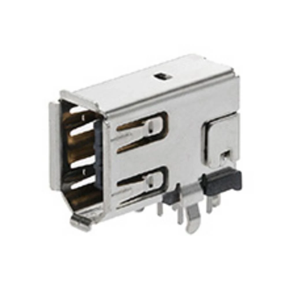 Molex 534600639 2.00mm Pitch IEEE 1394-1995 Shielded I/O PCB Socket, Right-Angle, Upright, with Kinked Solder Tabs, Reflo slika