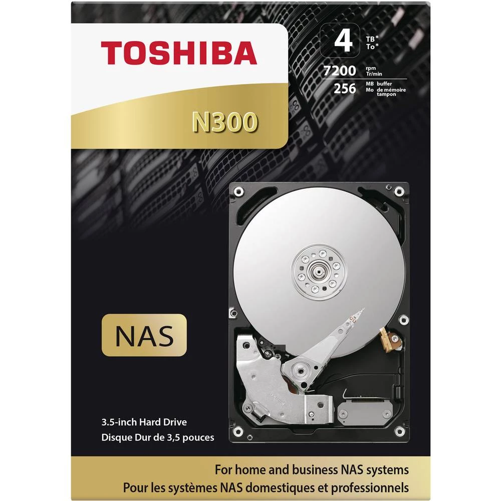 Unutarnji tvrdi disk 8.9 cm (3.5 ") 4 TB Toshiba N300 Maloprodaja HDWQ140EZSTA SATA III slika