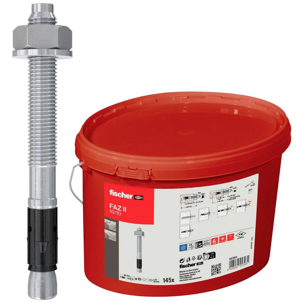 Fischer FAZ II 10/10 Eimer (145) sidreni svornjak 95 mm 10 mm 563914 145 St. slika