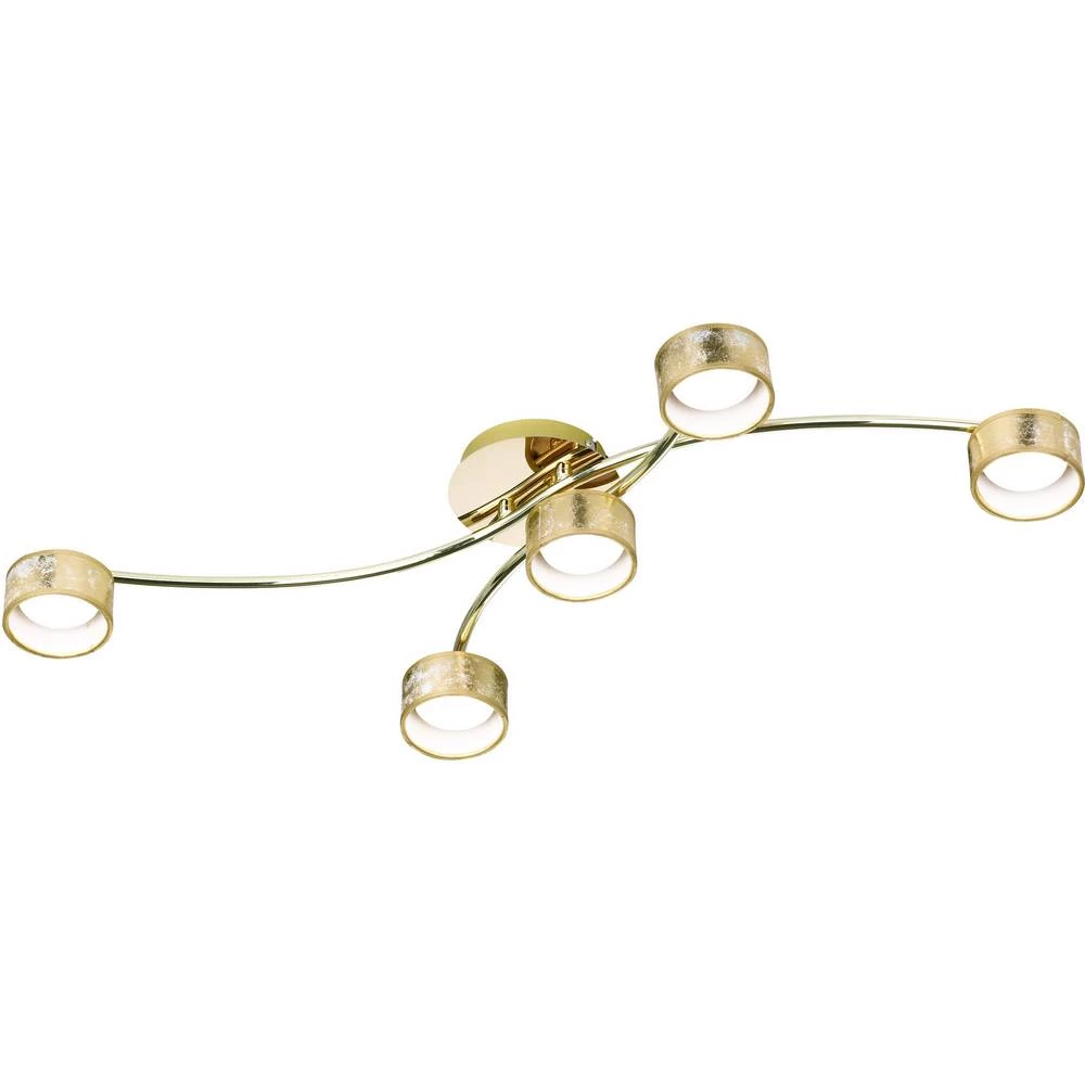 WOFI BEA 9383.05.15.7000 LED stropna svjetiljka 25 W Zlatna slika