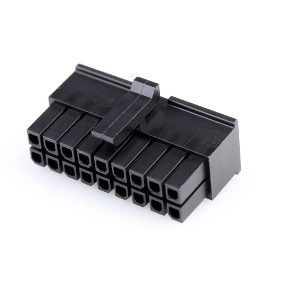 Molex 430251800 Micro-Fit 3.0 Receptacle Housing, Dual Row, 18 Circuits, UL 94V-0, Low-Halogen, Black slika