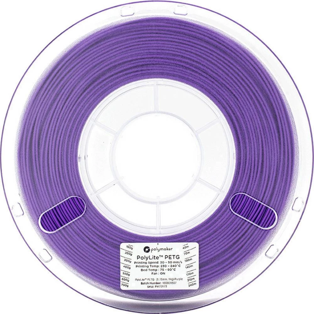 3D pisač filament Polymaker PolyLite 70174 PETG 2.85 mm Ljubičasta 1 kg slika