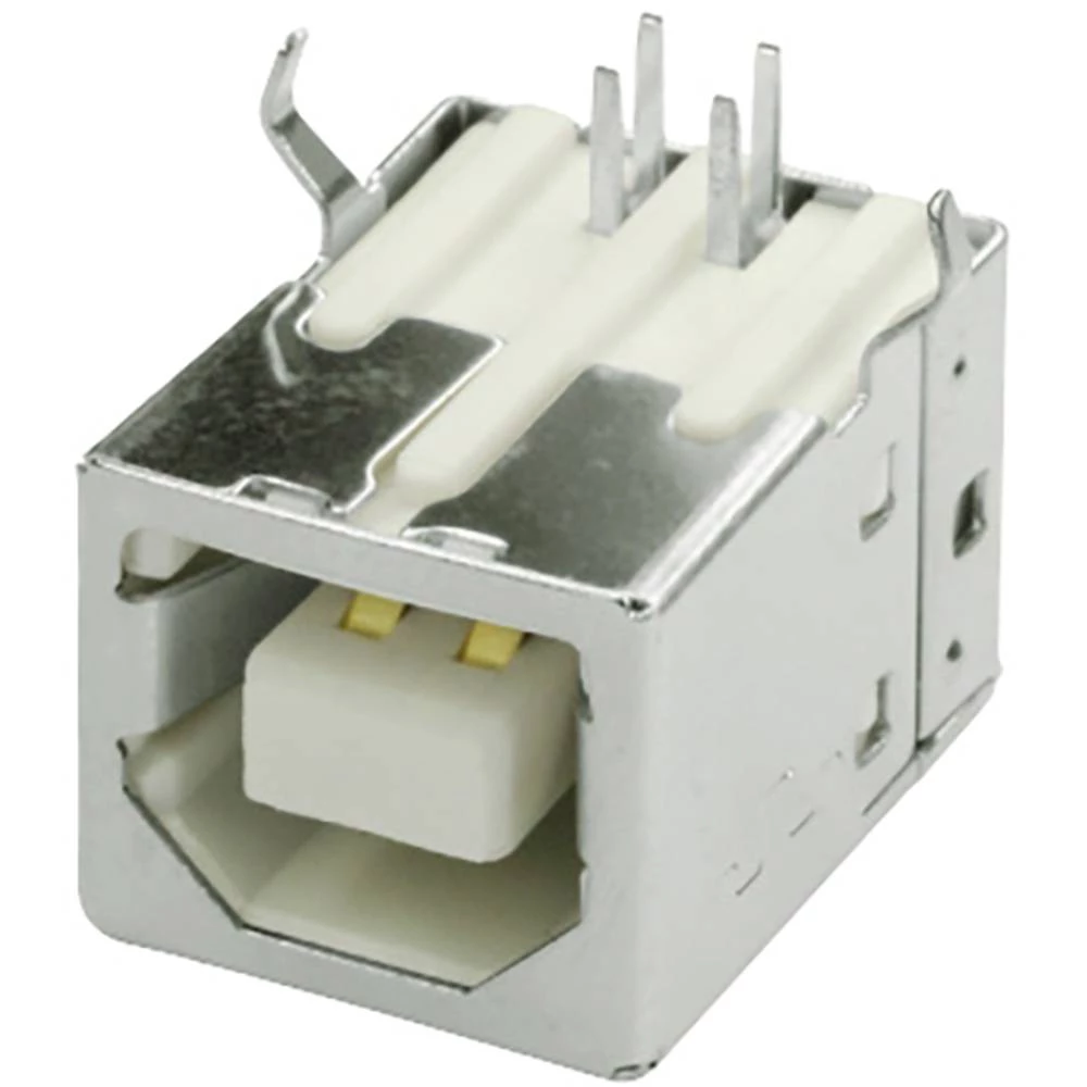 PCB sklop USB-B utičnice ženski konektor, horizontalna ugradnja   DS1099-WN03 Connfly Sadržaj: 1 St. slika