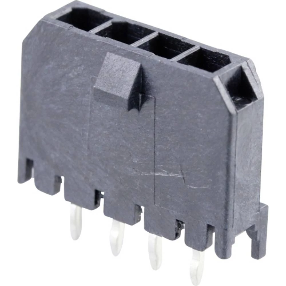 Molex ugradna standardna letva s muškim kontaktima Ukupan broj polova 4 Raster: 3 mm 436500417 1 St. Tray slika