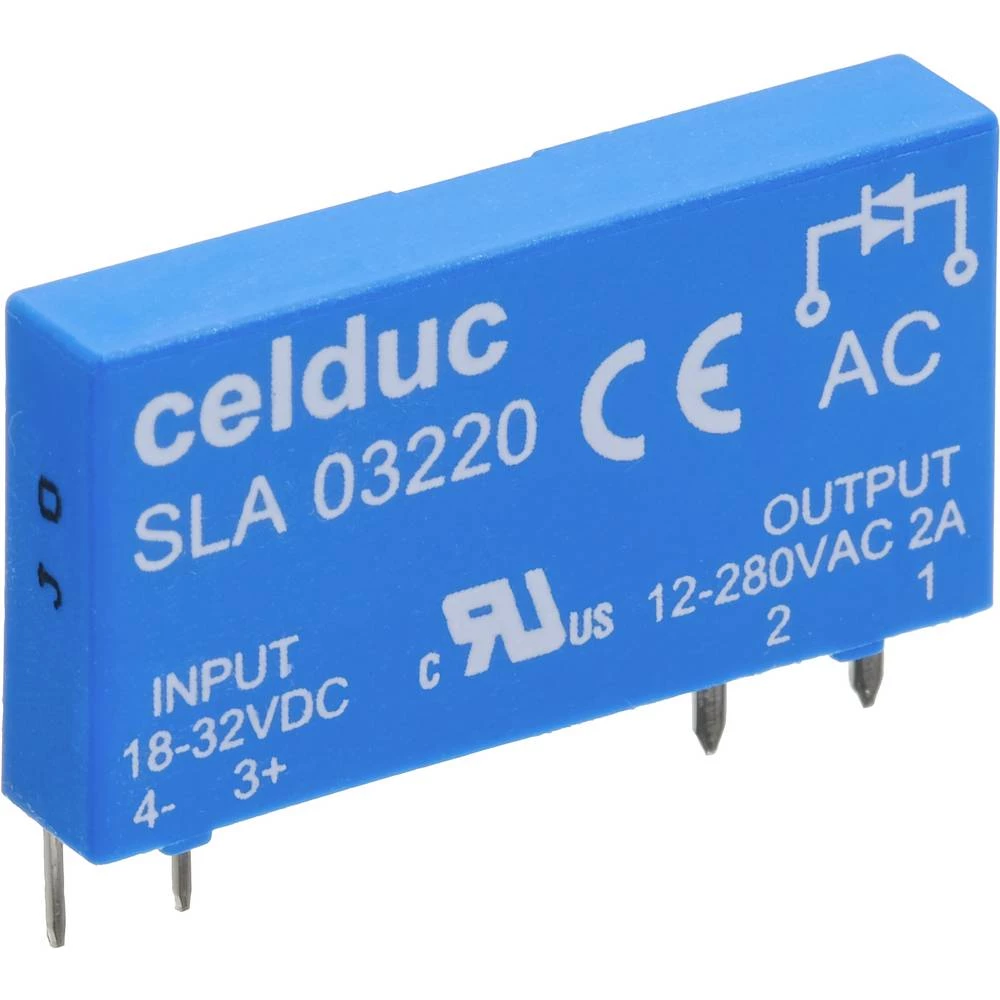 <br>  celduc® relais<br>  poluvodički relej<br>  SLD01210<br>  2.5 A<br>  Preklopni napon (maks.): 60 V/AC, 60 V/DC<br>  <br>  17 St.<br> slika