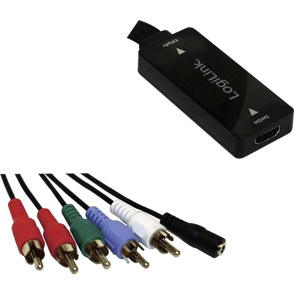 Adapter [1x Ženski konektor HDMI - 5x Muški cinch konektor] Crna LogiLink slika