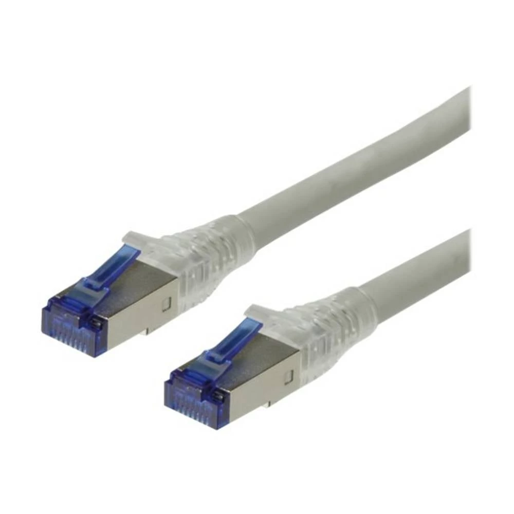 Value 21.99.0844 RJ45 mrežni kabel, Patch kabel cat 6a S/FTP 20.00 m siva masivna žica 1 St. slika