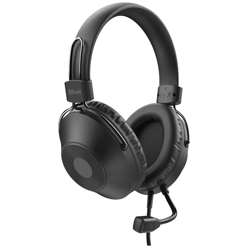 Trust HS-250 računalo Over Ear Headset žičani stereo crna slika