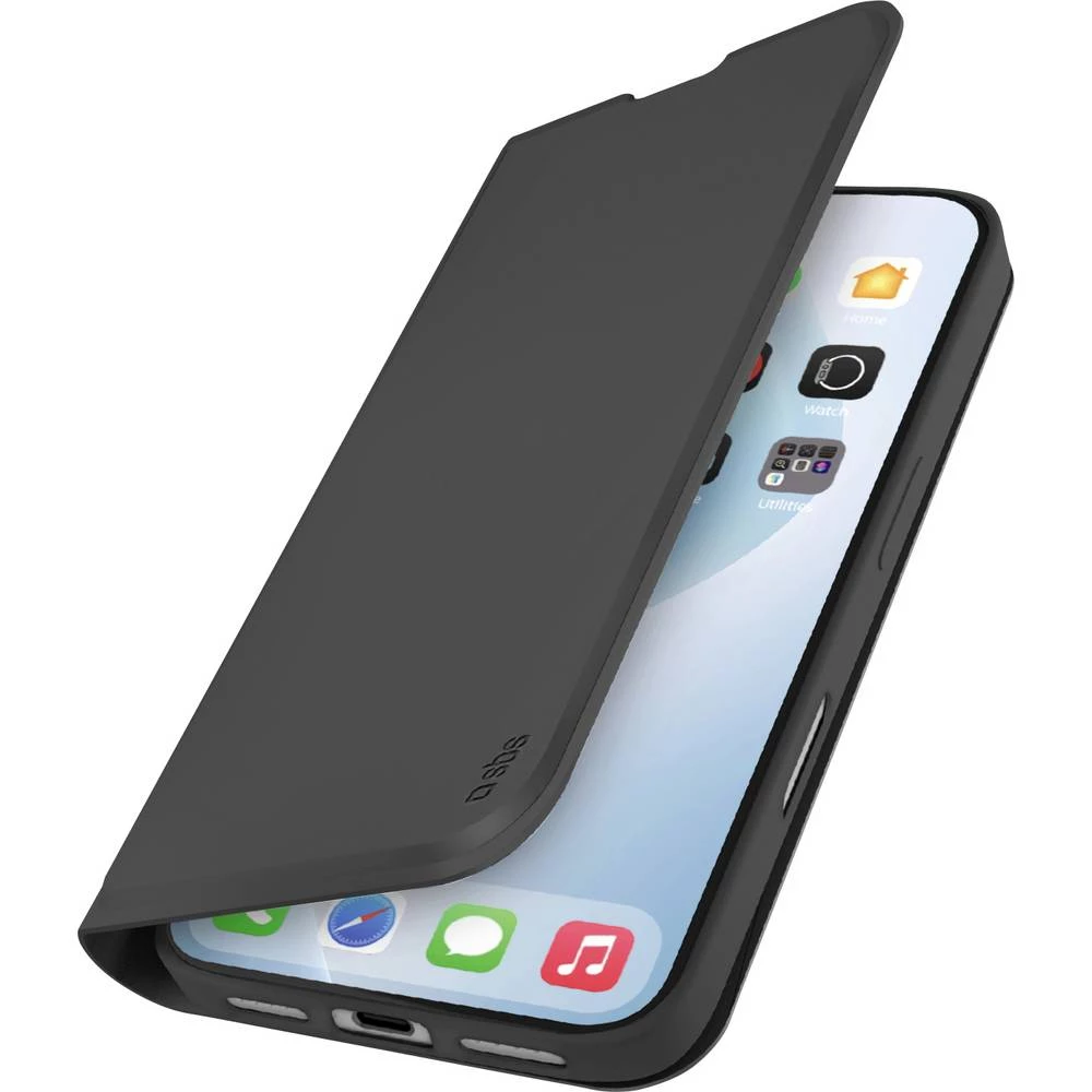 sbs mobile Wallet Smooth sklopivi poklopac za mobilni telefon Apple iPhone Air crna TEWALIP1766K slika